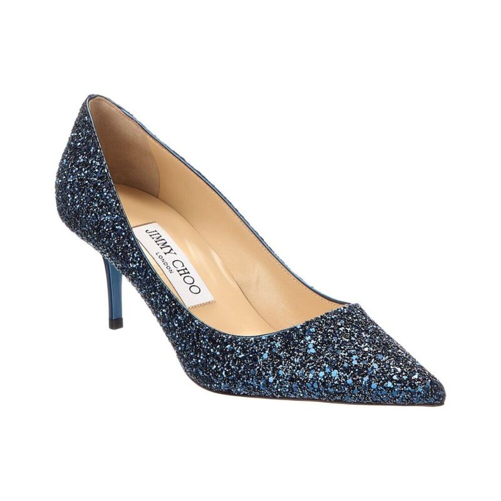 Jimmy Choo Aurora Glitter Pump, Blue